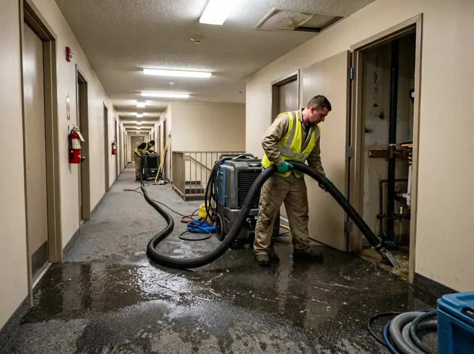 multi-unit-apartment-hallway-f-005 — frequently asked questions, Emergency Burst Pipe Water Extraction & Removal in Wormleys…